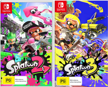 Switch Two Splatoon Splatoon 2 & 3 Nintendo Switch Game Bundle – City of Games Pty Ltd