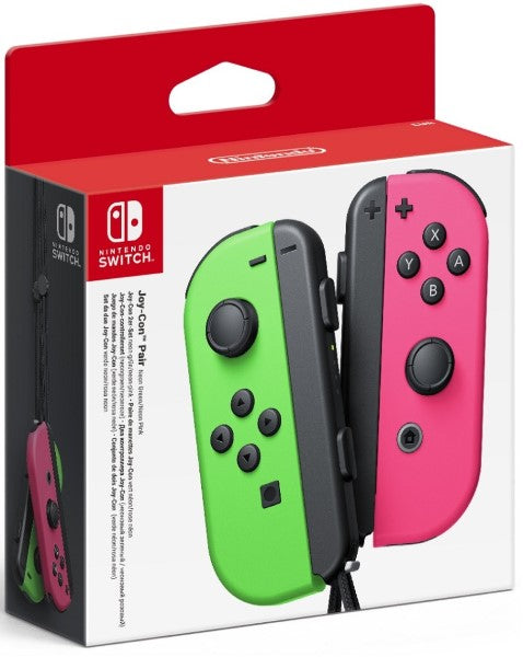 Joy-Con Controller Neon Green &amp; Neon Pink Nintendo Switch