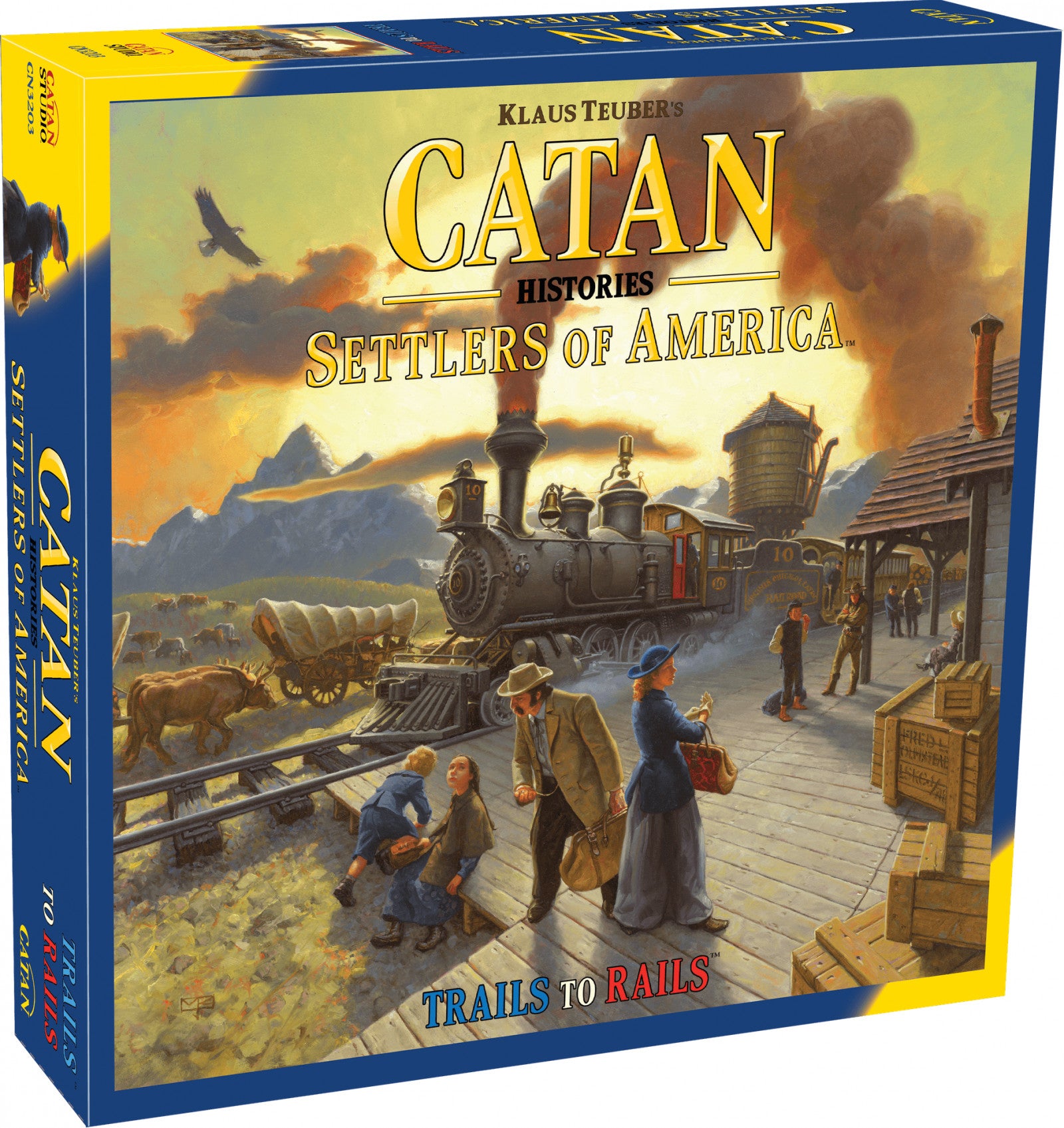 Catan Histories Settlers of America Trails to Rails  Board Game